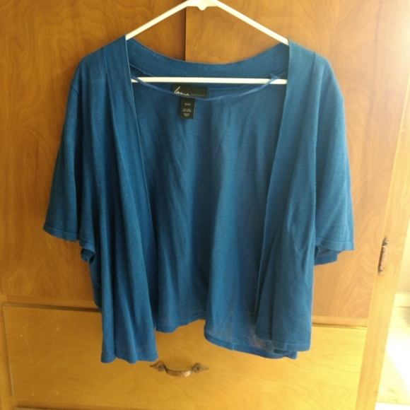 Lane Bryant Sweaters - Lane Bryant Blue Shrug/Lightweight Sweater